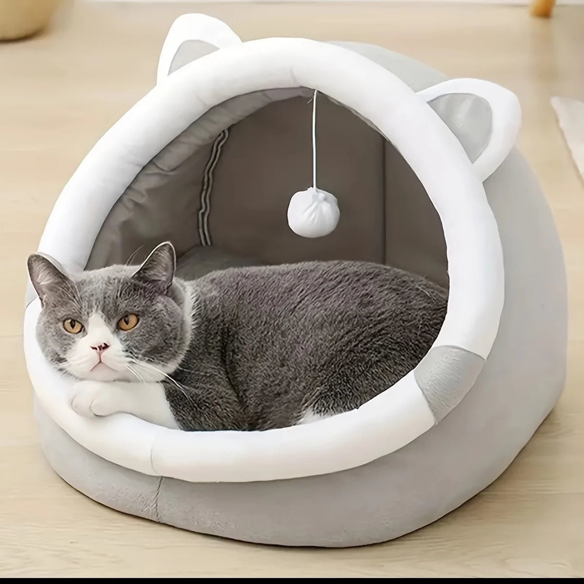 Cute Cat Bed Pet House Kitten Lounger Cushion Small Dog Tent Mat Washable Puppy Basket Cave Mat Soft for Cats House Bed Supplies ATHLEXES