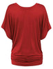 Chic Summer V-Neck Batwing Tee for Women S-5XL ATHLEXES