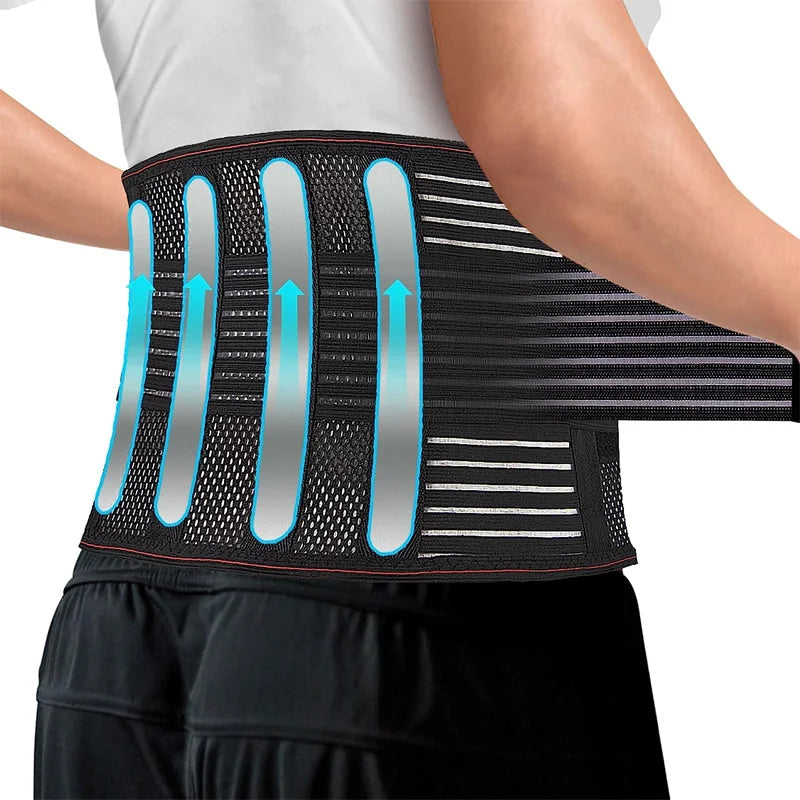 LumbarEase Adjustable Back Support Belt for Pain Relief ATHLEXES
