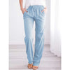 Luxe Linen Blend Drawstring Pants for Women ATHLEXES