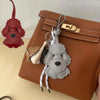 Colorful Teddy Dog Leather Keychain Pendant ATHLEXES