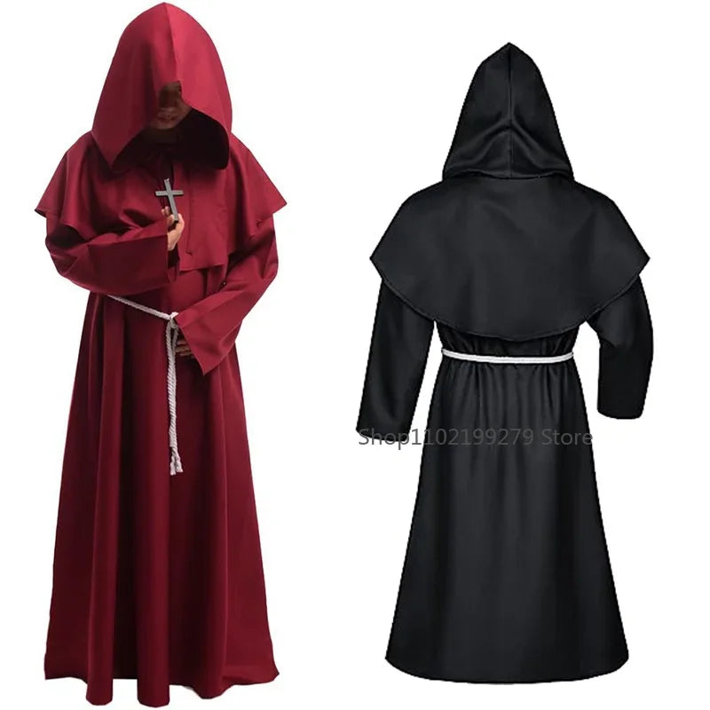 Enchanting Wizard Hooded Robe Costume for Halloween ATHLEXES