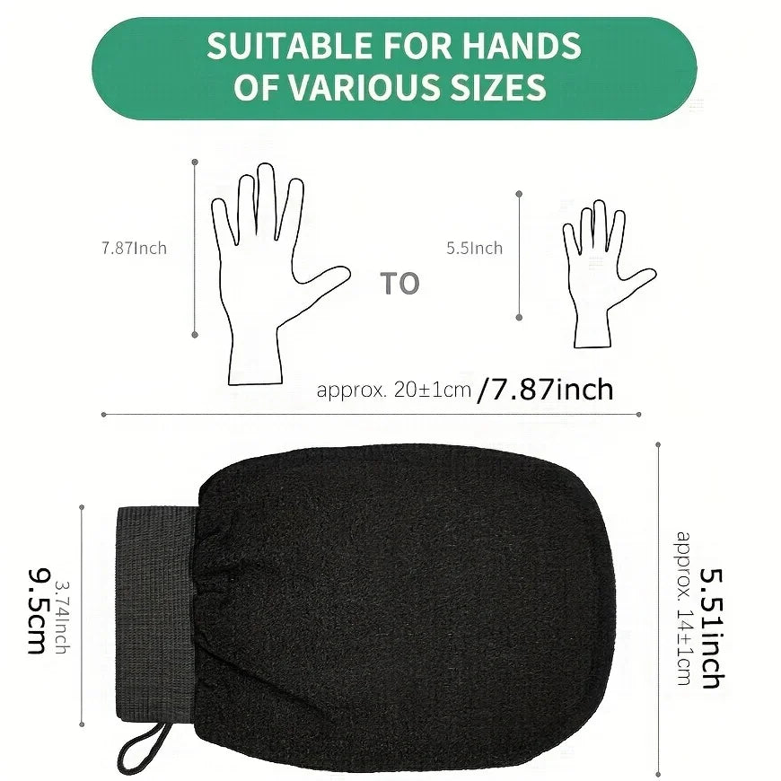 ExfoliGlow 1pc Deep Exfoliating Mitt for Radiant Skin ATHLEXES