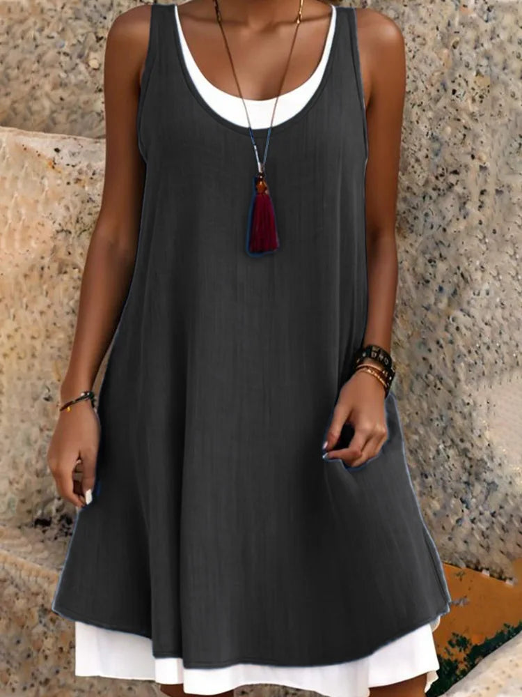 Effortless Elegance Sleeveless Summer Dress ATHLEXES