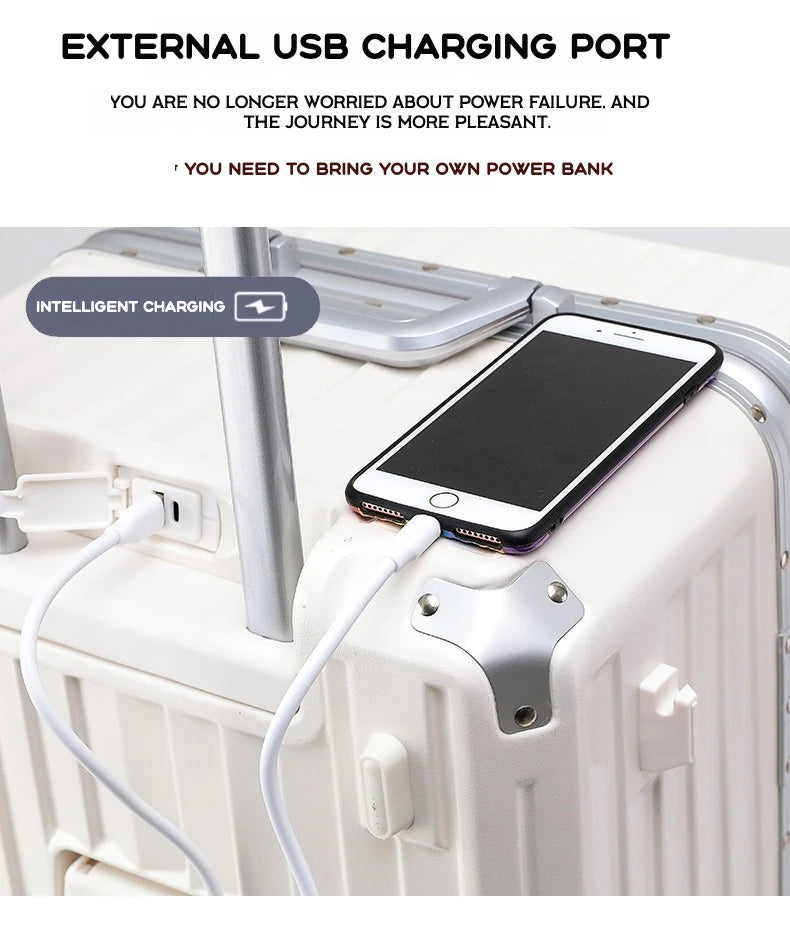 RSRDDY Durable USB Charging Luggage Set ATHLEXES