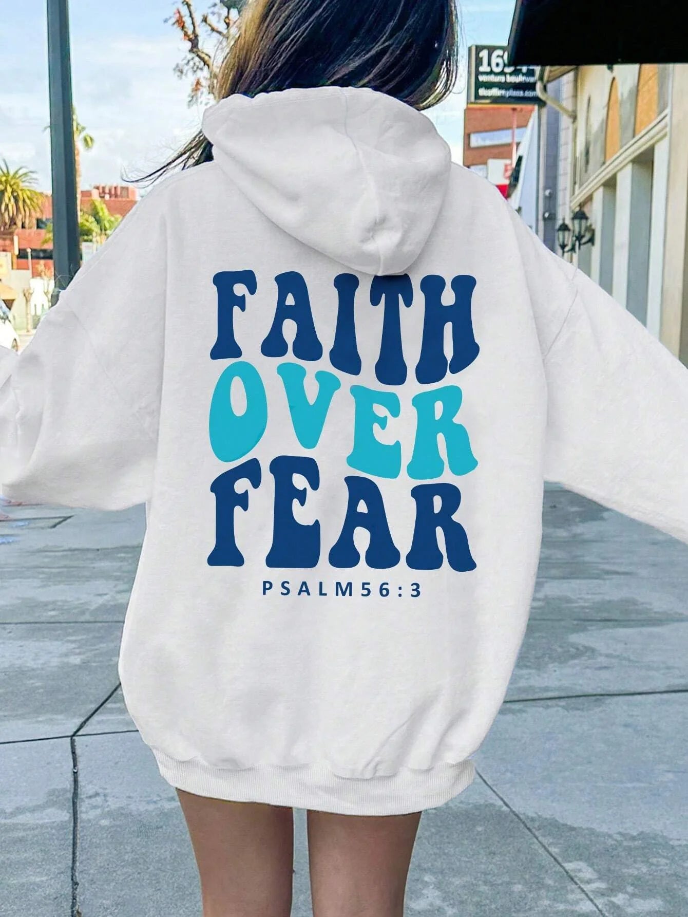 Faith Over Fear Fleece Hoodie for Women ATHLEXES