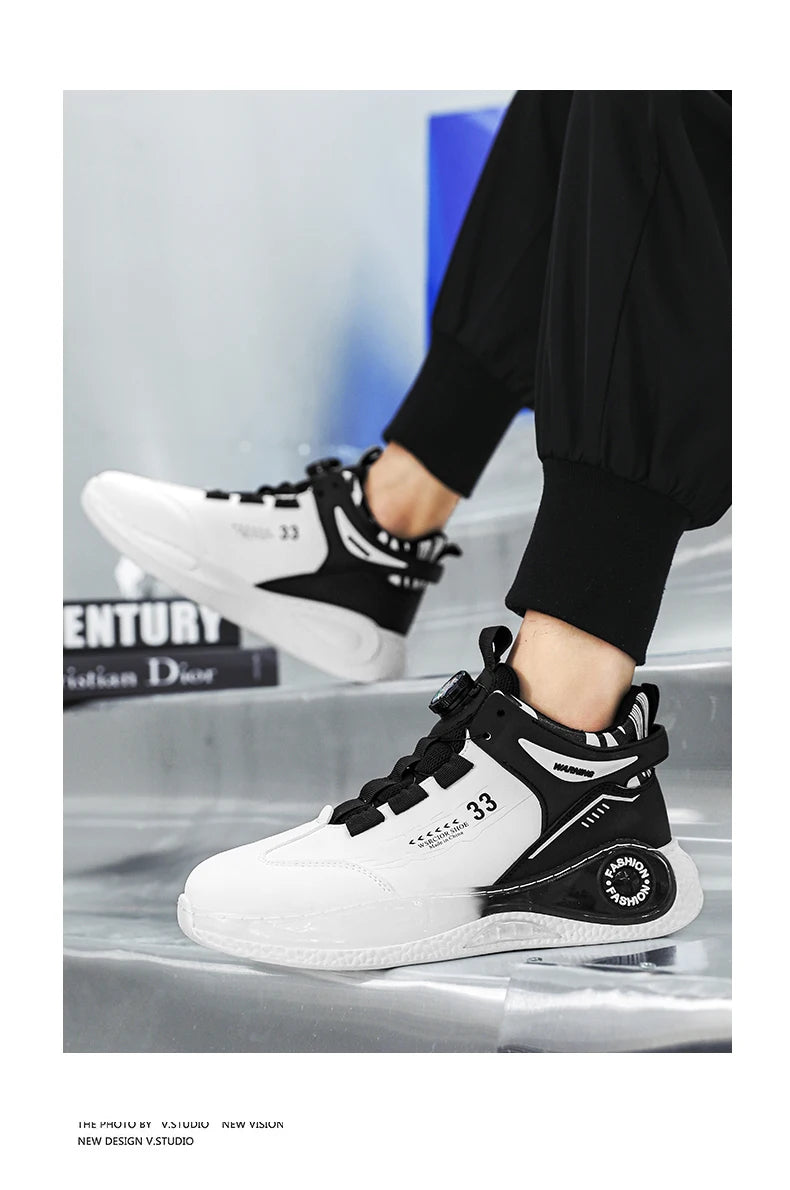 Comfy Rotating Buckle Mens Sneakers for Outdoor Adventures ATHLEXES