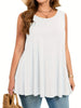 Plus Size Casual Crew Neck Sleeveless Tank Top ATHLEXES