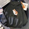 Cute Cat Print Oversized Hoodie for Women ATHLEXES