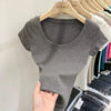 Cotton U-Neck Slimming Summer Tee for Women ATHLEXES