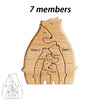 Personalized Wooden Bear Family Puzzle Decor Gift ATHLEXES