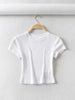 Summer Sexy O-neck Crop Top for Women ATHLEXES