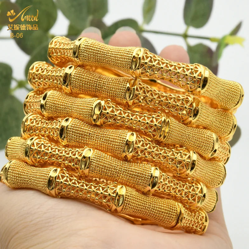 Dubai Bridal Light Luxury Gold Plated Bracelet ATHLEXES