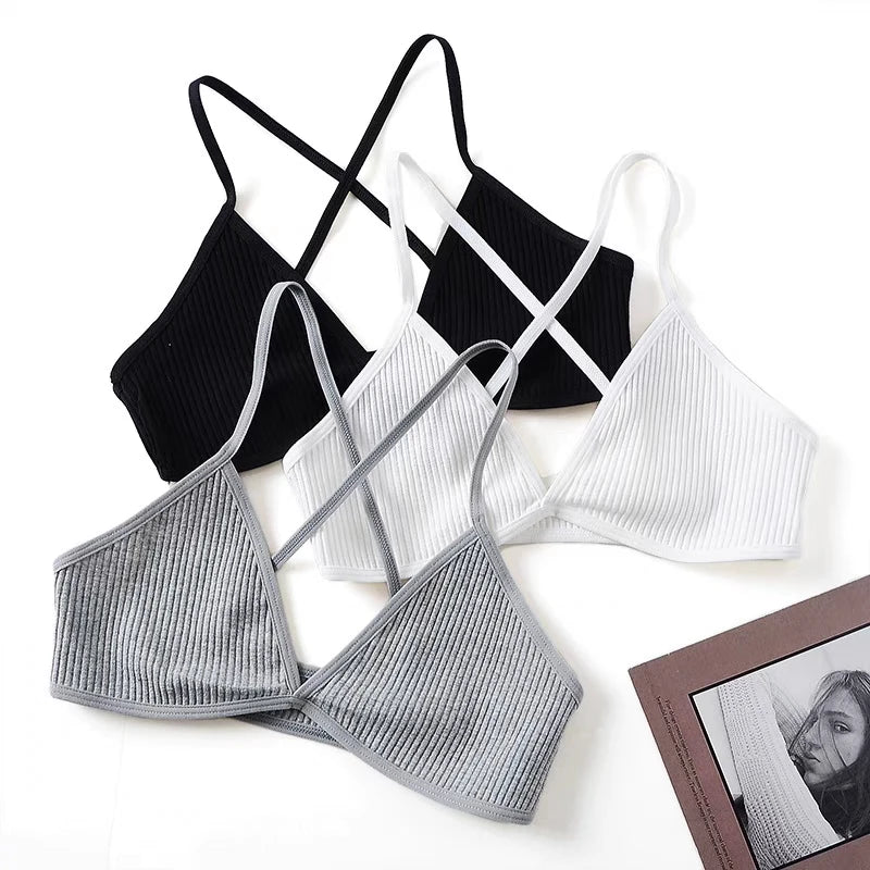 Luxe Deep-V Triangle Bralette for Women ATHLEXES