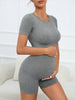 Maternity Comfort Seamless Crop Top and Legging Set ATHLEXES