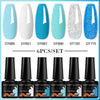 NailArt Pro 6pc UV Gel Polish Kit for Manicure ATHLEXES