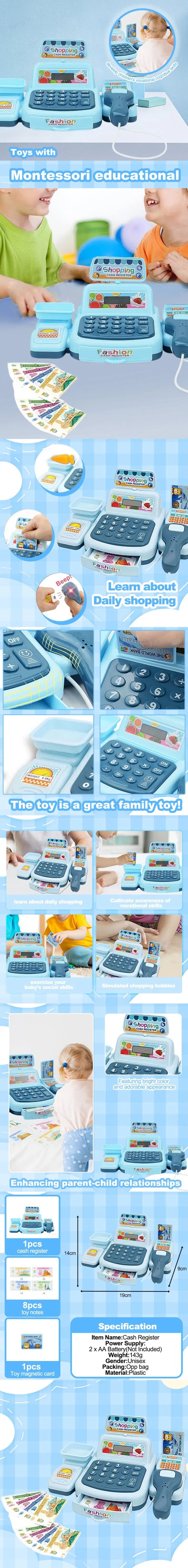 Supermarket Cashier Electronic Game Toy Set ATHLEXES