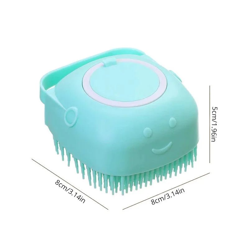 Pet Massage Brush Bathroom Puppy Big Dog Cat Bath Massage Gloves Brush Soft Silicone Pet Accessories for Dogs Cats Grooming Tool ATHLEXES