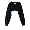 Chic Y2K Irregular Crop Hoodie for Trendy Women ATHLEXES
