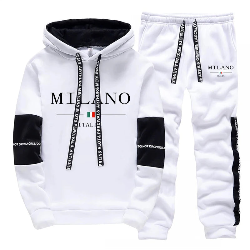 Italia Milan Sport Jogging Suit with Hooded Sweatshirt ATHLEXES