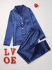 Solid Long Sleeve Pajama Set ATHLEXES