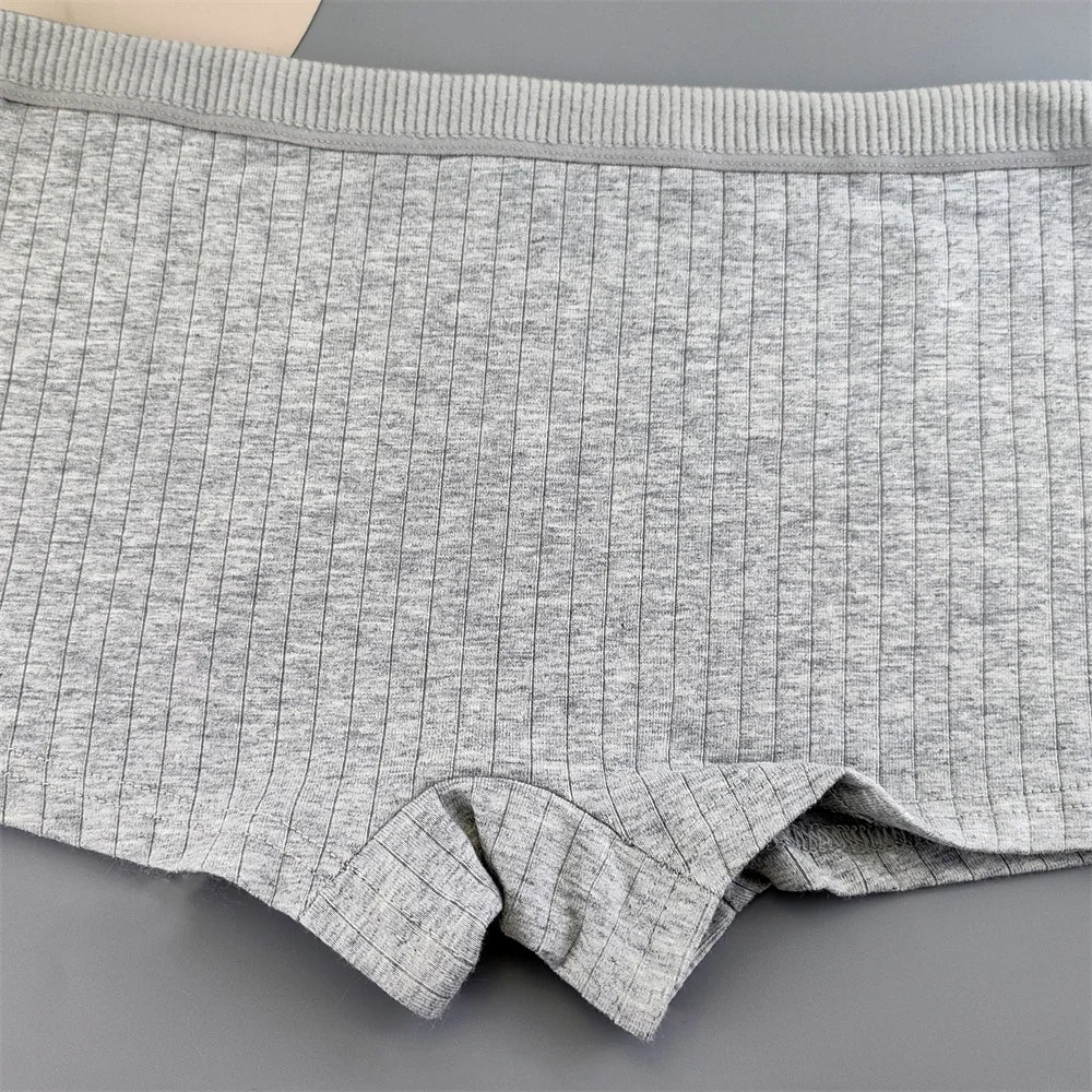 Cozy Cotton Ribbed Boyshorts Set for Women ATHLEXES