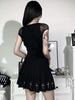 Gothic Lace Bodycon Top for Women Streetwear Chic ATHLEXES