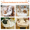 PlushNest Luxury Cat Bed with Waterproof Cushion and Stylish Wood Legs ATHLEXES