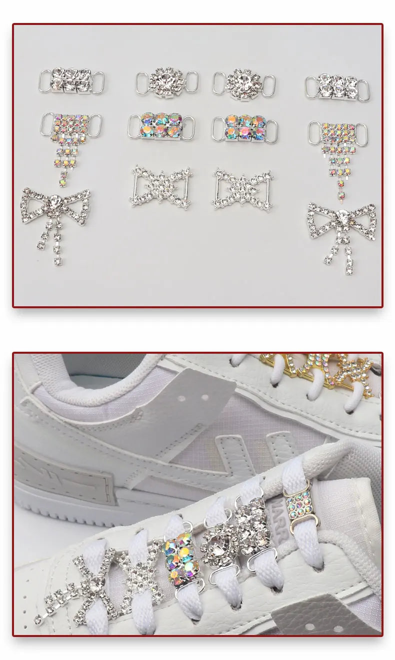 Diamond Luxury AF1 Shoelace Charms with Metal Buckle ATHLEXES
