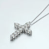 Moissanite Luxe Cross Pendant Necklace ATHLEXES