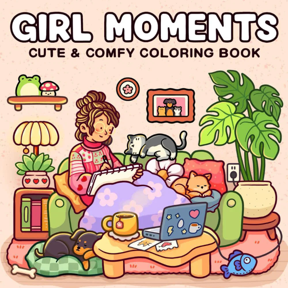 Hygge Creatures Coloring Book for Relaxation ATHLEXES