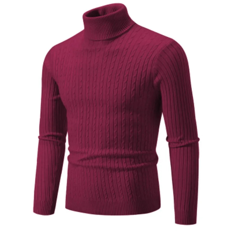 Elevate Warmth Men's Turtleneck Sweater Pullover ATHLEXES