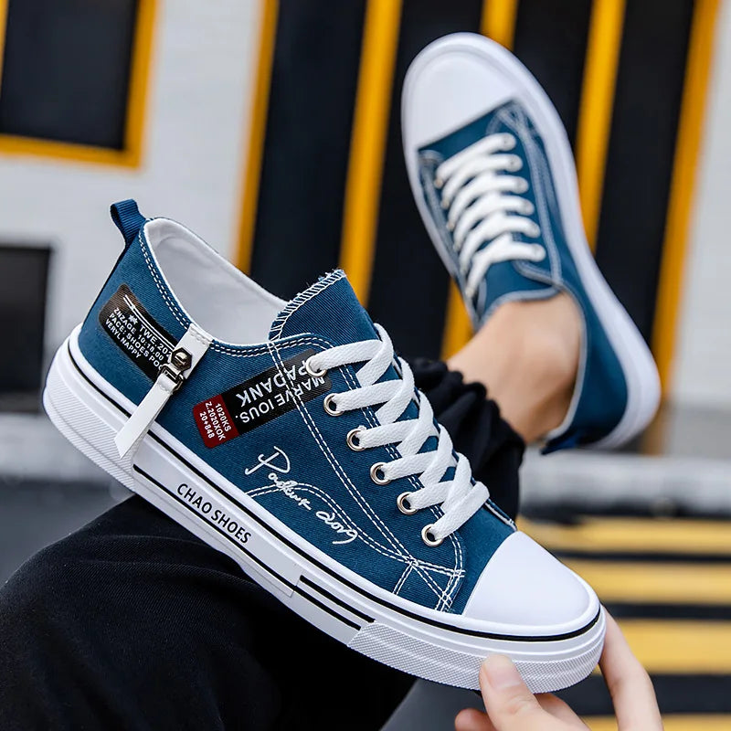 BreezeStep Canvas Sneakers for Men - Summer Comfort ATHLEXES