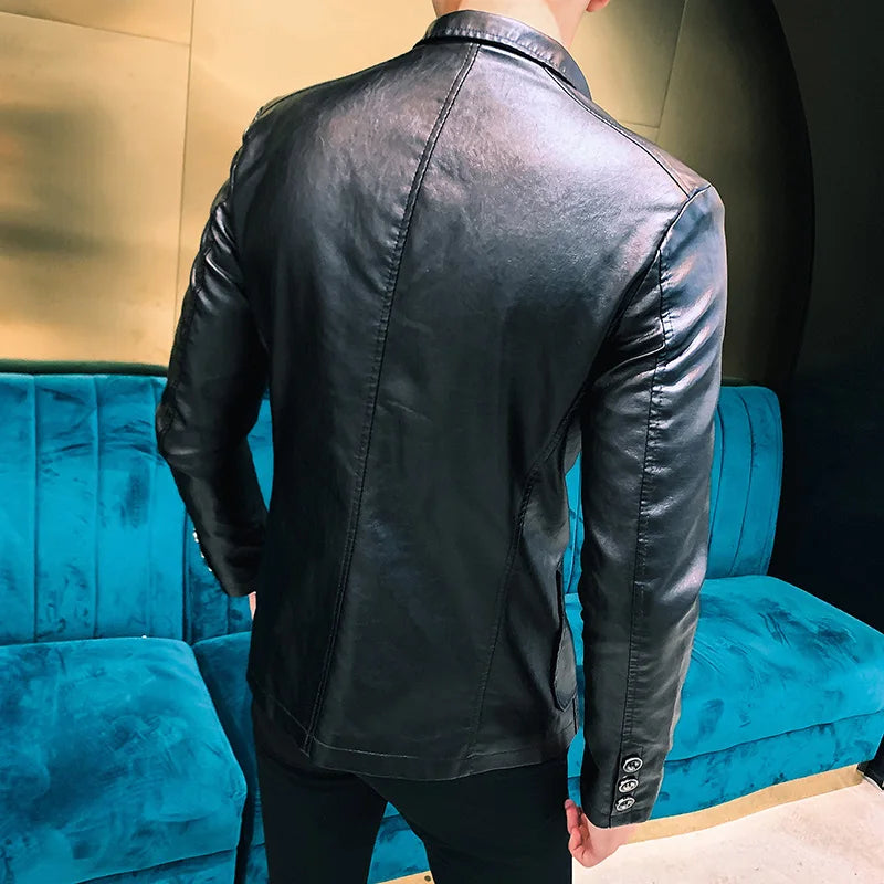 BACKONMUST PU Leather Jacket ATHLEXES