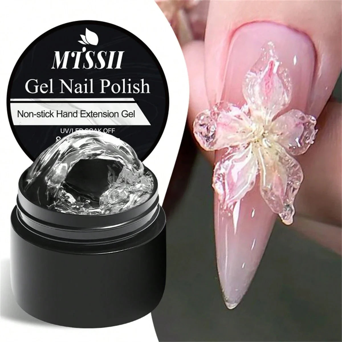 Mtssii 8ml Clear Nail Gel Art Extension & Carving Varnish ATHLEXES