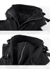 Men's Techwear Cyberpunk Zip Up Hoodie with High Neck Mask ATHLEXES