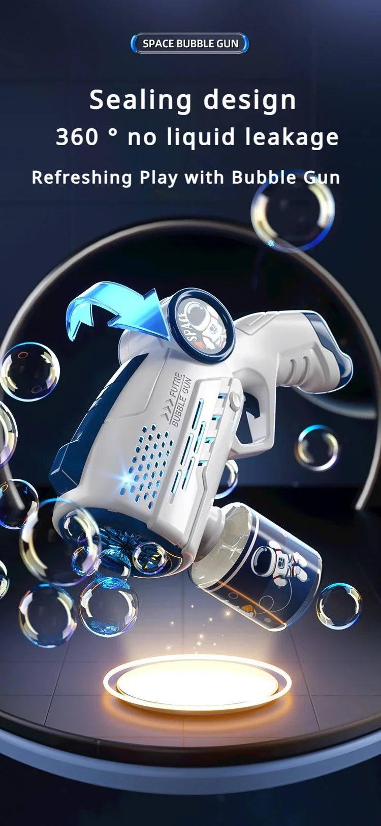 Astronaut Bubble Blaster Automatic Bubble Gun ATHLEXES