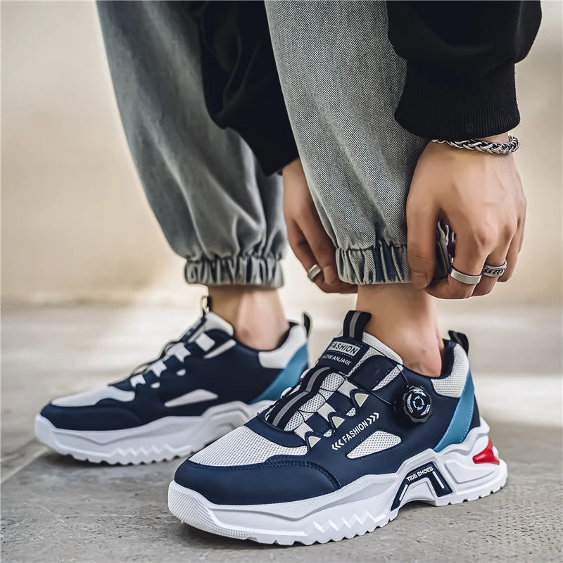 Korean Style Rotating Buckle Sports Sneakers ATHLEXES