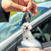 Bichon Frise Acrylic Keychain Charm ATHLEXES