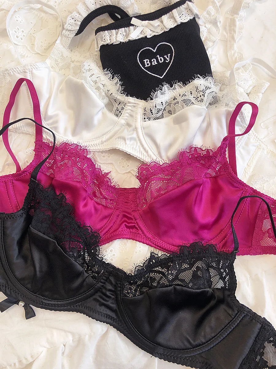 Sexy Underwear Set for Women Ultra-thin Lace Bra Thong ATHLEXES