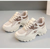 QRJ06 New 2024 Spring Summer Fashionable Korean Style Women's Shoes With Thick Sole Increased Height Breathable Mesh Shoes ATHLEXES