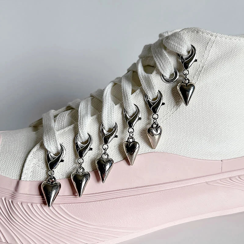 Chic Heart Tassel Boot Shoe Chain Jewelry for Trendy Sneakers ATHLEXES
