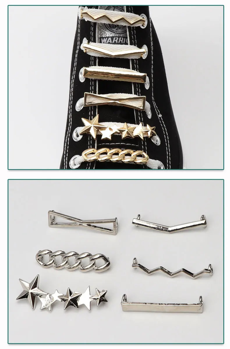 GlamCharm Rhinestone Shoelace Buckles for Sneakers ATHLEXES