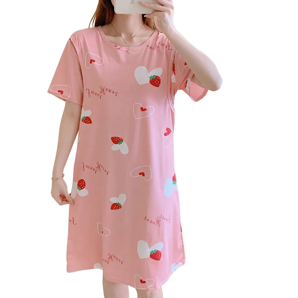 Chic Maternity Nightgown for Easy Breastfeeding ATHLEXES