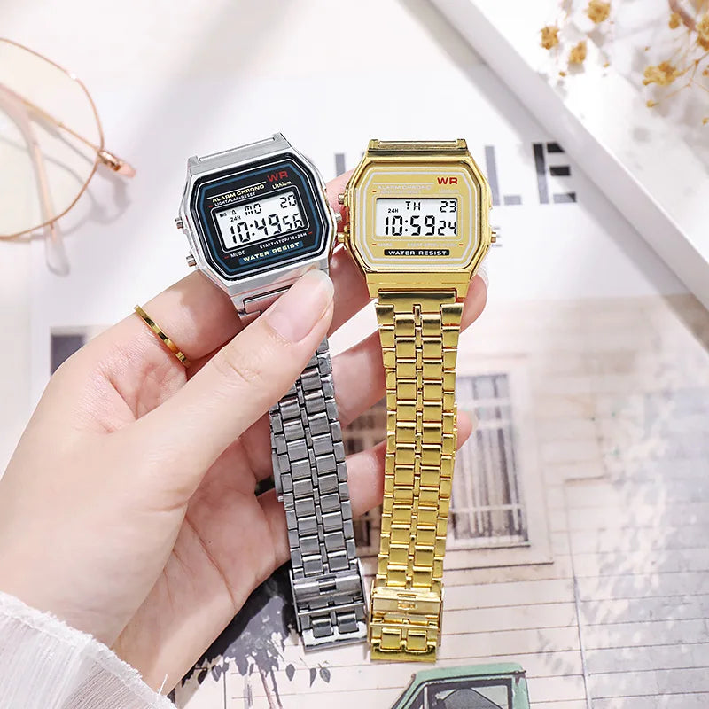Elegant Rose Gold Digital Women's Watch ATHLEXES