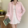 Beiyingni 2024 Spring Autumn Women's Oversized Blouse with Pockets ATHLEXES