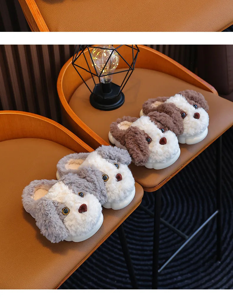CozyPaws Non-Slip Boys Cotton Slippers for Kids ATHLEXES