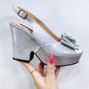 Elegant Bowknot Floral High Heel Sandals 2023 ATHLEXES