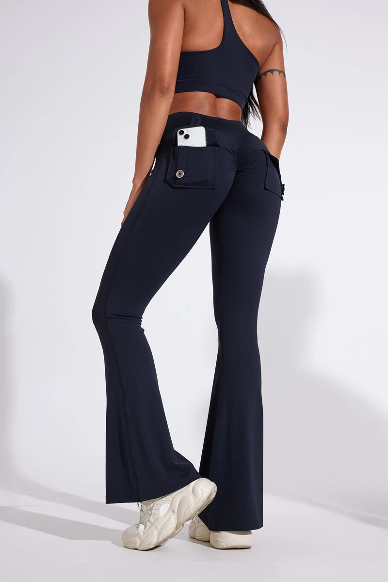 JoyFit High Waisted Bell Bottom Yoga Pants ATHLEXES