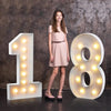 Radiant 4FT DIY Light Up Numbers for Celebrations ATHLEXES